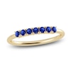 Thumbnail Image 1 of Juliette Maison Natural Blue Sapphire Half Eternity Ring 10K Yellow Gold