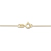 Thumbnail Image 2 of Diamond Oval Link Necklace 1/10 ct tw Round 10K Yellow Gold 17"