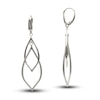 Thumbnail Image 0 of Hollow Dangle Earrings 14K White Gold 60mm