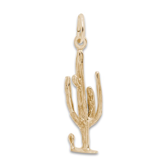 Jared The Galleria Of Jewelry Cactus Charm 14K Yellow Gold