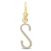 Thumbnail Image 0 of Charm'd by Lulu Frost Diamond Letter S Charm 1/15 ct tw Pavé Round 10K Yellow Gold