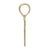 Thumbnail Image 2 of Initial V Necklace 14K Yellow Gold 18"
