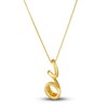 Thumbnail Image 3 of Le Vian Diamond Pendant Necklace 1/4 ct tw Round 14K Honey Gold 19"