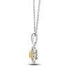 Thumbnail Image 1 of Le Vian Sunny Yellow Diamond Pendant Necklace 1/2 ct tw Round 14K Two-Tone Gold 19"