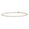 Thumbnail Image 3 of Diamond-Cut Bead Anklet 14K Yellow Gold 9"