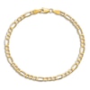 Thumbnail Image 2 of Figaro Chain Anklet 14K Yellow Gold 9"