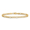 Thumbnail Image 2 of Figaro Chain Anklet 14K Yellow Gold 9"