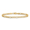 Thumbnail Image 3 of Figaro Chain Anklet 14K Yellow Gold 9"