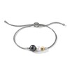 John Hardy Cultured Tahitian & Cultured Freshwater Pearl Bolo Bracelet 18K Yellow Gold/Sterling Silver