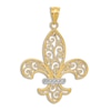 Thumbnail Image 1 of Fleur De Lis Charm 14K Yellow Gold
