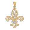 Thumbnail Image 0 of Fleur De Lis Charm 14K Yellow Gold