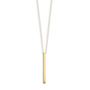 Thumbnail Image 2 of Bar Station Necklace 14K Yellow Gold 16"
