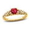 Thumbnail Image 1 of Natural Ruby Ring Diamond Accents 14K Yellow Gold