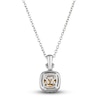 Thumbnail Image 2 of Le Vian Sunny Yellow Diamond Pendant Necklace 3/4 ct tw Round 14K Two-Tone Gold 19"