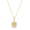 Thumbnail Image 1 of Le Vian Sunny Yellow Diamond Pendant Necklace 7/8 ct tw Cushion/Round 14K Honey Gold 18"