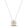 Thumbnail Image 0 of Le Vian Sunny Yellow Diamond Pendant Necklace 1/3 ct tw Round 14K Two-Tone Gold 19"