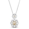 Thumbnail Image 2 of Le Vian Sunny Yellow Diamond Pendant Necklace 5/8 ct tw Round 14K Two-Tone Gold 19"