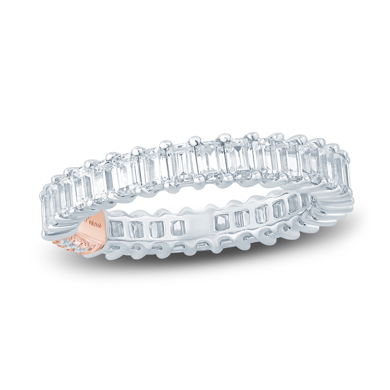 Main Image 1 of Pnina Tornai Diamond Eternity Ring 2-1/2 ct tw Emerald 14K White Gold