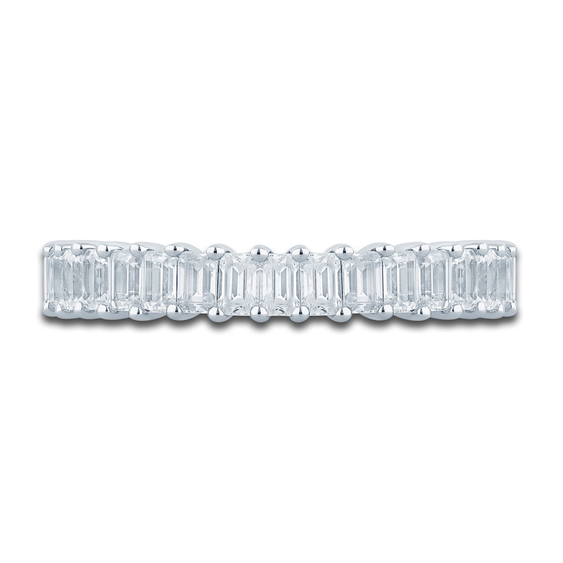 Main Image 3 of Pnina Tornai Diamond Eternity Ring 2-1/2 ct tw Emerald 14K White Gold