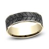 Thumbnail Image 0 of Chevron Wedding Band Tantalum/14K Yellow Gold 7.5mm