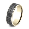 Thumbnail Image 1 of Chevron Wedding Band Tantalum/14K Yellow Gold 7.5mm