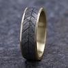 Thumbnail Image 3 of Chevron Wedding Band Tantalum/14K Yellow Gold 7.5mm