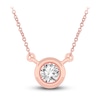 Thumbnail Image 0 of Diamond Pendant Necklace 1/4 ct tw Round 14K Rose Gold 18" (I2,I)