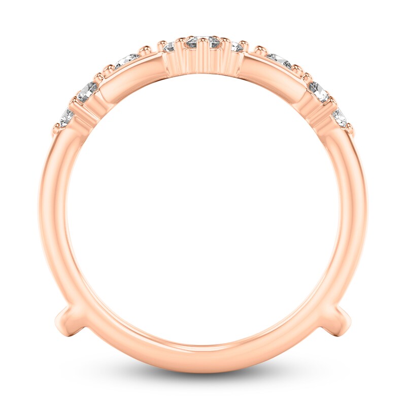 Diamond Chevron Enhancer Band 1/3 ct tw Round 14K Rose Gold | Jared