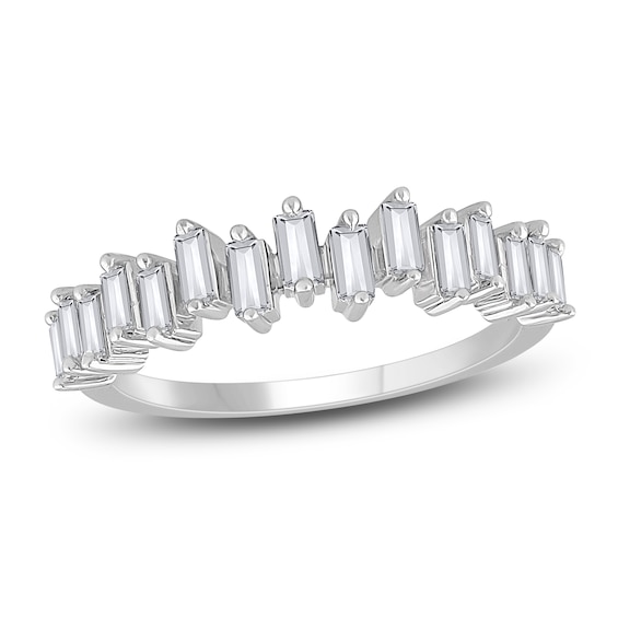 Diamond Ring 14 ct tw Baguette 14K White Gold