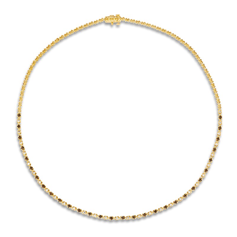Main Image 1 of Le Vian Diamond Necklace 7/8 ct tw Round 14K Honey Gold 16"