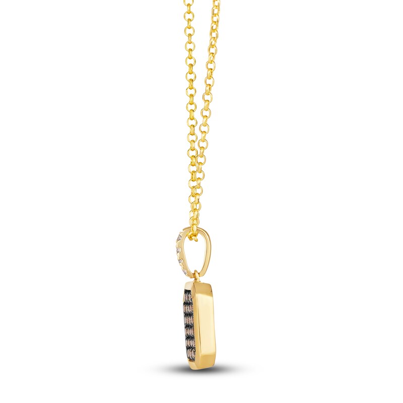 Main Image 2 of Le Vian Diamond Pendant Necklace 1/3 ct tw Round 14K Honey Gold 19"