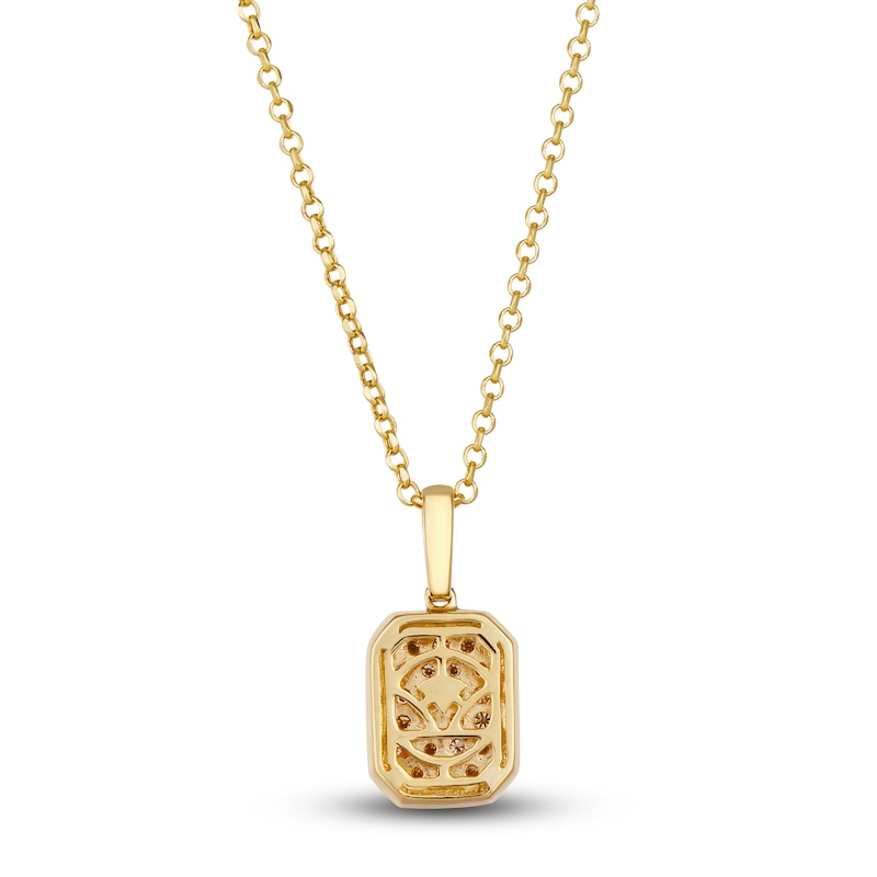 Main Image 3 of Le Vian Diamond Pendant Necklace 1/3 ct tw Round 14K Honey Gold 19"