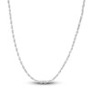 Thumbnail Image 1 of Solid Diamond-Cut Rope Chain Necklace 14K White Gold 22" 3.0mm