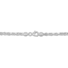 Thumbnail Image 2 of Solid Diamond-Cut Rope Chain Necklace 14K White Gold 22" 3.0mm