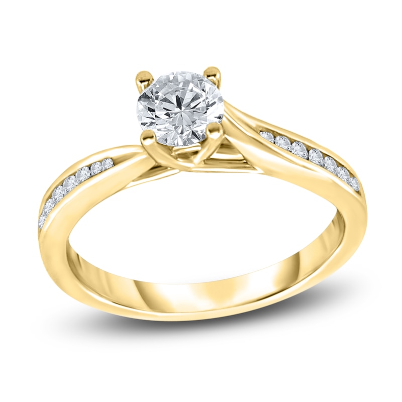 Diamond Engagement Ring 3/8 ct tw Round 14K Yellow Gold | Jared