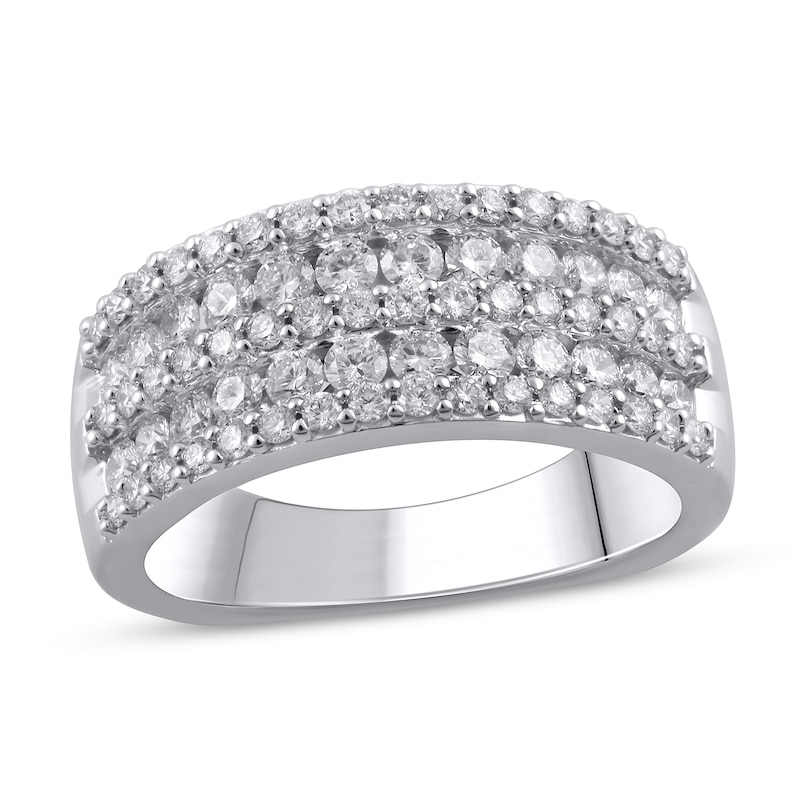 Diamond Anniversary Band 1-1/4 ct tw Round 14K White Gold