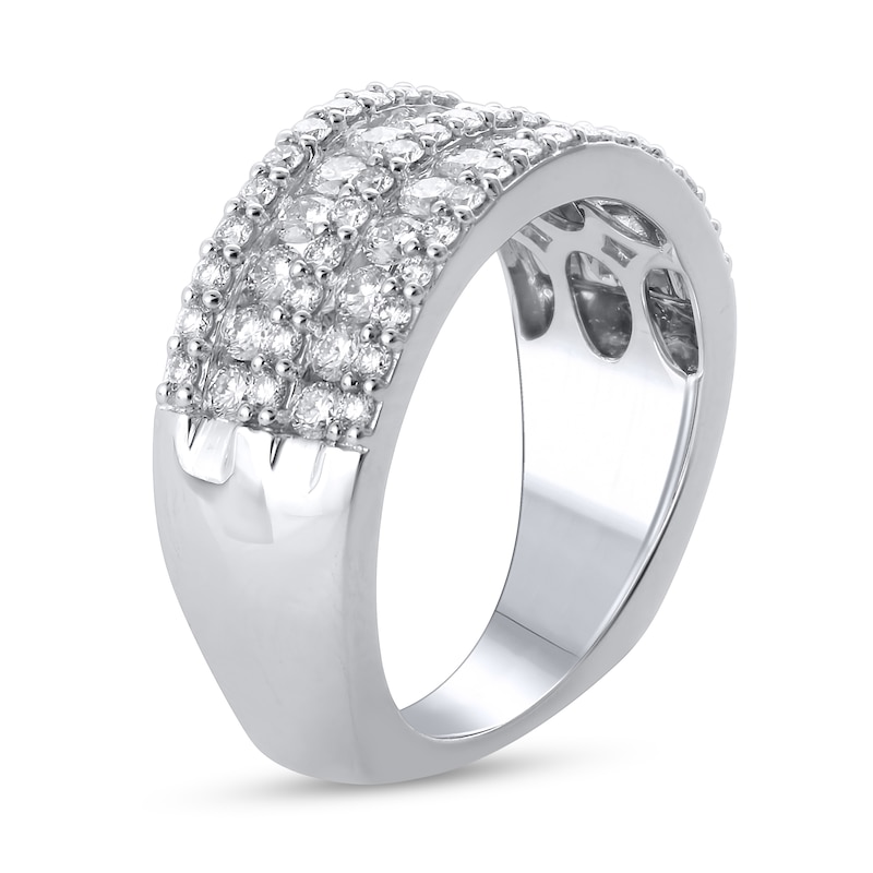 Diamond Anniversary Band 1-1/4 ct tw Round 14K White Gold