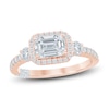 Thumbnail Image 0 of Pnina Tornai Lab-Created Diamond Engagement Ring 1-5/8 ct tw Emerald/Round 14K Rose Gold