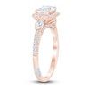 Thumbnail Image 1 of Pnina Tornai Lab-Created Diamond Engagement Ring 1-5/8 ct tw Emerald/Round 14K Rose Gold