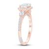 Thumbnail Image 2 of Pnina Tornai Lab-Grown Diamond Engagement Ring 1-5/8 ct tw Emerald/Round 14K Rose Gold