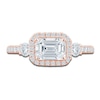 Thumbnail Image 2 of Pnina Tornai Lab-Created Diamond Engagement Ring 1-5/8 ct tw Emerald/Round 14K Rose Gold