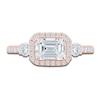 Thumbnail Image 3 of Pnina Tornai Lab-Grown Diamond Engagement Ring 1-5/8 ct tw Emerald/Round 14K Rose Gold