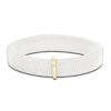 Thumbnail Image 3 of ZYDO White Stretch Bracelet 18K Yellow Gold/Stainless Steel 6.5"