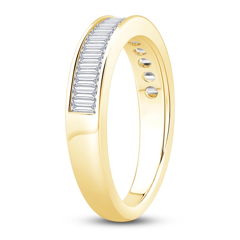 Main Image 2 of Baguette-Cut Diamond Anniversary Ring 1 ct tw 14K Yellow Gold