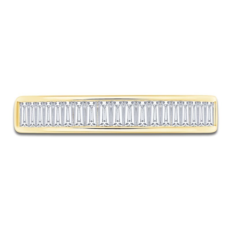 Main Image 3 of Baguette-Cut Diamond Anniversary Ring 1 ct tw 14K Yellow Gold