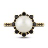 Thumbnail Image 3 of Pnina Tornai Freshwater Cultured Pearl & Black Diamond Ring 1/2 ct tw 14K Yellow Gold