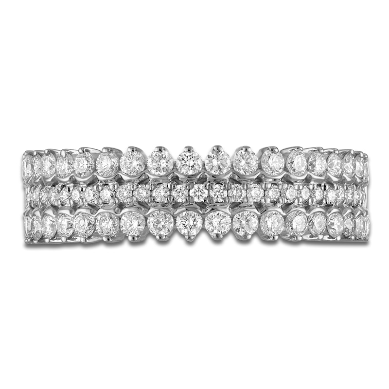Main Image 3 of Diamond Multi-Row Anniversary Band 3/4 ct tw 14K White Gold