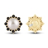 Thumbnail Image 3 of Pnina Tornai Freshwater Cultured Pearl & Black Diamond Earrings 3/4 ct tw 14K Yellow Gold