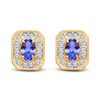 Thumbnail Image 1 of Kallati Natural Tanzanite & Diamond Earrings 1/5 ct tw 14K Yellow Gold