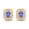 Thumbnail Image 0 of Kallati Natural Tanzanite & Diamond Earrings 1/5 ct tw 14K Yellow Gold